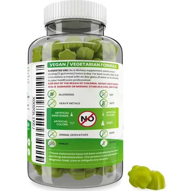 Garcinia Gummies 3 in 1, Appetite Suppressant with Green Coffee, Raspberry Ketones for Weight Loss